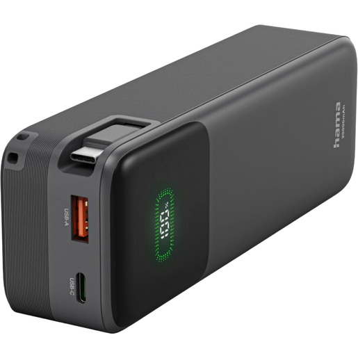 Baterie externa HAMA Roll Up 20 201785, 20000 mAh, 1x USB-C, 1x USB-A, negru Baterie externa HAMA Roll Up 20 201785, 20000 mAh, 1x USB-C, 1x USB-A, negru