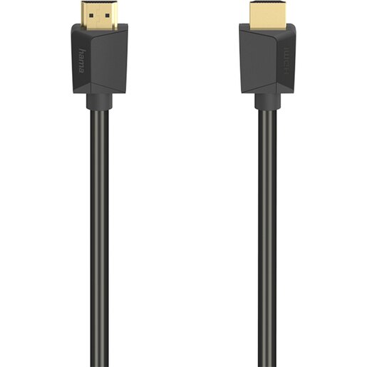 Cablu HDMI Ethernet HAMA 205007, 5m, 4K HDR, placat aur, negru Cablu HDMI Ethernet HAMA 205007, 5m, 4K HDR, placat aur, negru