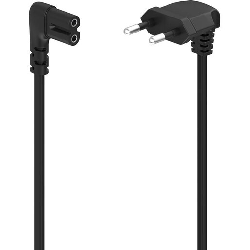 Cablu alimentare HAMA 221101, 2 pini conector AC C7, 3m, negru Cablu alimentare HAMA 221101, 2 pini conector AC C7, 3m, negru