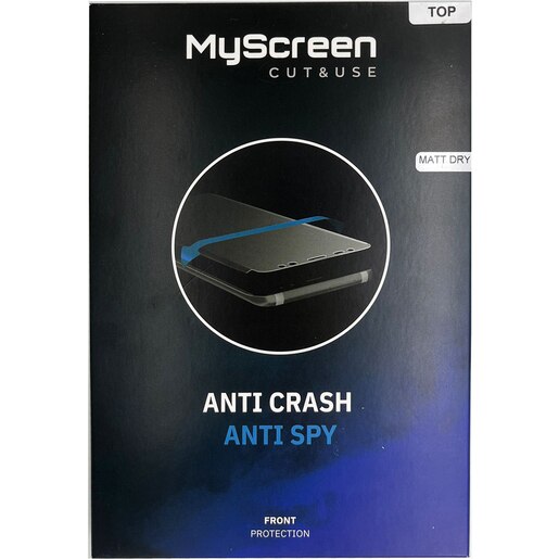 Folie protectie pentru telefon MYSCREEN Anti Crash Privacy Dry, transparent Folie protectie pentru telefon MYSCREEN Anti Crash Privacy Dry, transparent