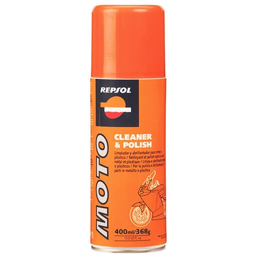 Spray curatare moto REPSOL Cleaner&Polish, 0.4l Spray curatare moto REPSOL Cleaner&Polish, 0.4l