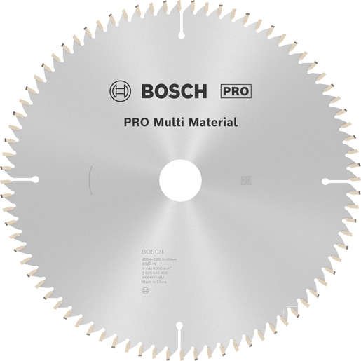 Panza circular multi BOSCH PROFESSIONAL, 254x30x3.2mm T80 Panza circular multi BOSCH PROFESSIONAL, 254x30x3.2mm T80
