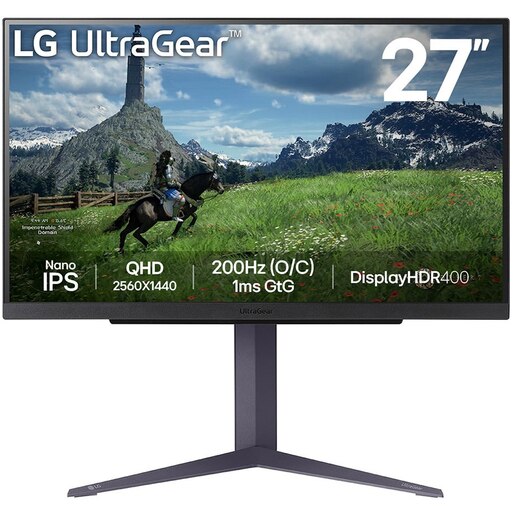 Monitor Gaming LED Nano IPS LG UltraGear 27GS85Q-B, 27", QHD, 200Hz OC, AMD FreeSync, NVIDIA G-SYNC Compatibil, HDR 10, negru Monitor Gaming LED Nano IPS LG UltraGear 27GS85Q-B, 27", QHD, 200Hz OC, AMD FreeSync, NVIDIA G-SYNC Compatibil, HDR 10, negru