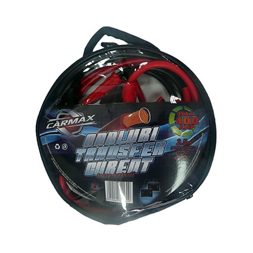 Set cabluri de pornire CARMAX 21219, 400A, 2.5m Set cabluri de pornire CARMAX 21219, 400A, 2.5m