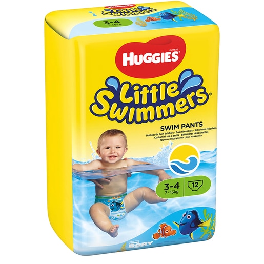Scutece chilotel pentru apa HUGGIES Little Swimmers nr 3-4, Unisex, 7-15 kg, 12 buc Scutece chilotel pentru apa HUGGIES Little Swimmers nr 3-4, Unisex, 7-15 kg, 12 buc