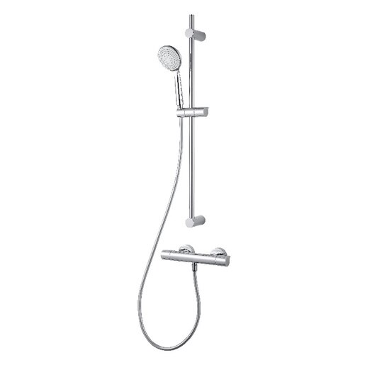 Set dus GOODHOME Cavally, termostat, 1 functie, crom Set dus GOODHOME Cavally, termostat, 1 functie, crom