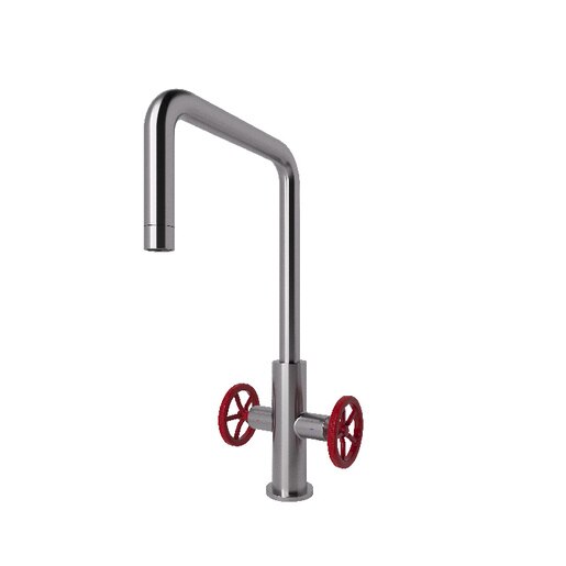 Baterie bucatarie GoodHome Kamut, pipa inalta, alama, inox Baterie bucatarie GoodHome Kamut, pipa inalta, alama, inox