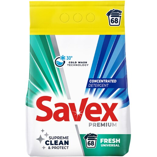 Detergent automat SAVEX Premium Fresh, 5.5 kg, 68 spalari Detergent automat SAVEX Premium Fresh, 5.5 kg, 68 spalari