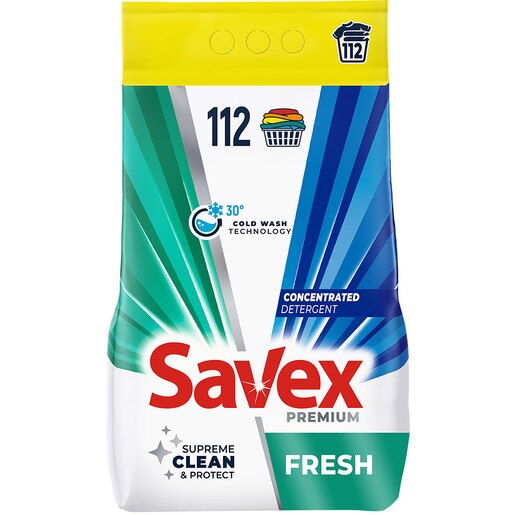 Detergent automat SAVEX Premium Fresh, 9 kg, 112 spalari Detergent automat SAVEX Premium Fresh, 9 kg, 112 spalari