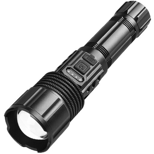Lanterna LED PROMELEK, 600lm, acumulator 1200 mAh, negru Lanterna LED PROMELEK, 600lm, acumulator 1200 mAh, negru