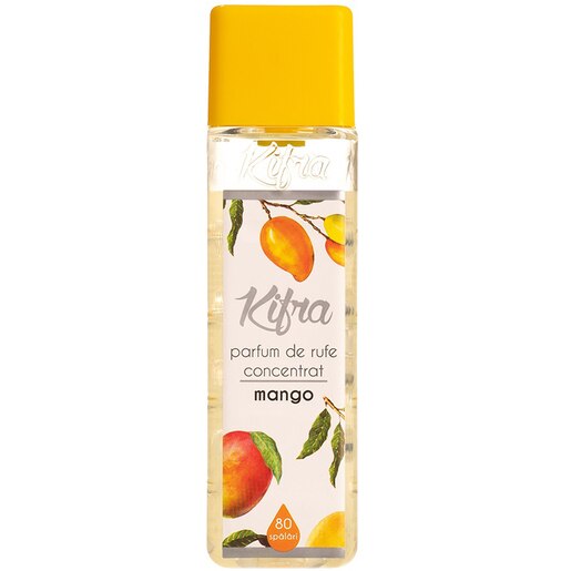 Parfum de rufe concentrat KIFRA Mango, 200 ml, 80 spalari Parfum de rufe concentrat KIFRA Mango, 200 ml, 80 spalari