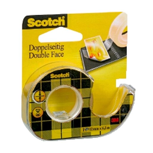 Banda dublu adeziva cu dispenser 3M, 12 mm x 6.3 m Banda dublu adeziva cu dispenser 3M, 12 mm x 6.3 m