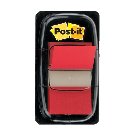 Index 3M Post-it Clasic, 25.4 x 43.2 mm, hartie, plastic, 50 foite, rosu Index 3M Post-it Clasic, 25.4 x 43.2 mm, hartie, plastic, 50 foite, rosu
