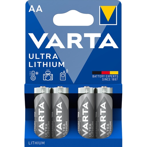 Baterie Lithium VARTA, AA, 4 bucati Baterie Lithium VARTA, AA, 4 bucati