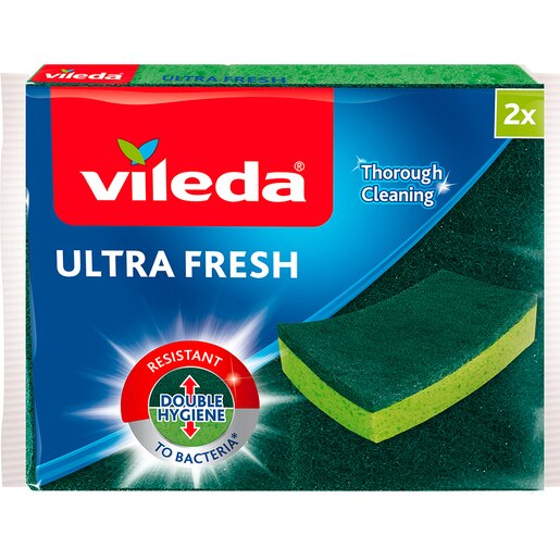 Burete de vase VILEDA Ultra Fresh, 2 bucati Burete de vase VILEDA Ultra Fresh, 2 bucati