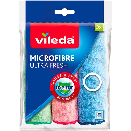 Laveta microfibra VILEDA Ultra Fresh, 3 bucati Laveta microfibra VILEDA Ultra Fresh, 3 bucati