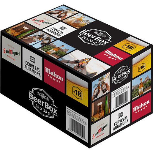 Bere blonda Spanish Mix bax 0.33L x 24 sticle Bere blonda Spanish Mix bax 0.33L x 24 sticle