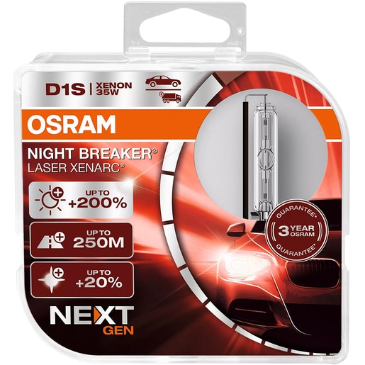 Bec auto Xenon OSRAM Night Breaker Laser, D1S, 4500K, 35W, 12V, 2buc Bec auto Xenon OSRAM Night Breaker Laser, D1S, 4500K, 35W, 12V, 2buc