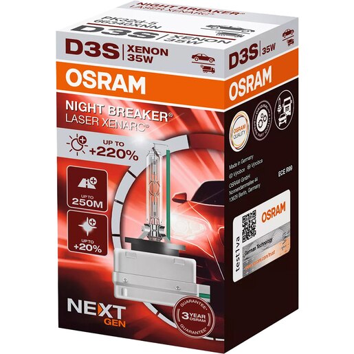 Bec auto Xenon OSRAM Night Breaker Laser, D3S, 4500K, 35W, 12V, 1buc Bec auto Xenon OSRAM Night Breaker Laser, D3S, 4500K, 35W, 12V, 1buc