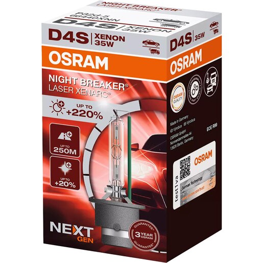 Bec auto Xenon OSRAM Night Breaker Laser, D4S, 4500K, 35W, 12V, 1buc Bec auto Xenon OSRAM Night Breaker Laser, D4S, 4500K, 35W, 12V, 1buc