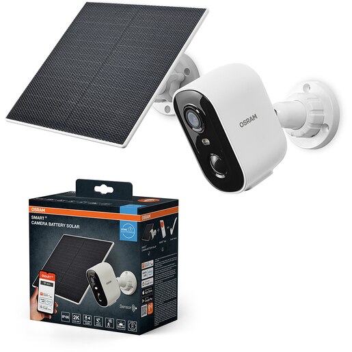 Camera IP Wireless OSRAM Smart+, 2K QHD, 4MP, panou solar, IR, Night Vision, alb Camera IP Wireless OSRAM Smart+, 2K QHD, 4MP, panou solar, IR, Night Vision, alb
