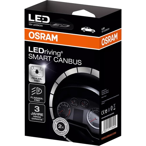 Anulator erori canbus OSRAM LEDriving Smart Canbus, pentru H7, 12V, 2buc Anulator erori canbus OSRAM LEDriving Smart Canbus, pentru H7, 12V, 2buc