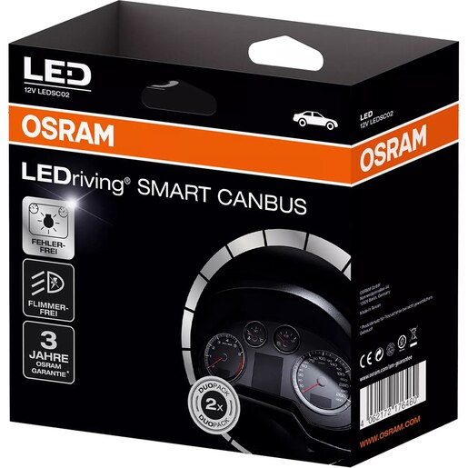 Anulator erori canbus OSRAM LEDribing Smart Canbus, 12V, 2buc Anulator erori canbus OSRAM LEDribing Smart Canbus, 12V, 2buc