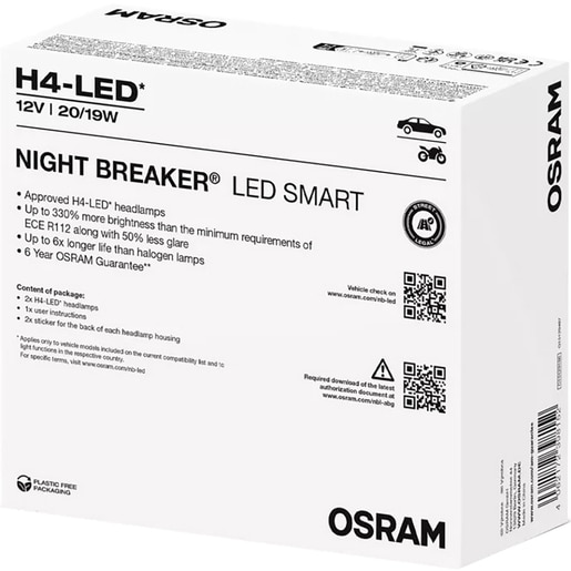 Bec auto LED OSRAM Night Breaker, H4, 6000K, 19W, 12V, 2buc Bec auto LED OSRAM Night Breaker, H4, 6000K, 19W, 12V, 2buc