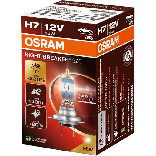 Bec auto Halogen OSRAM Night Breaker, H7, 6000K, 19W, 12V, 1buc Bec auto Halogen OSRAM Night Breaker, H7, 6000K, 19W, 12V, 1buc