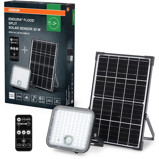 Proiector LED OSRAM Endura Flood Split, 30W, 4550lm, 4000K, IP65, negru Proiector LED OSRAM Endura Flood Split, 30W, 4550lm, 4000K, IP65, negru