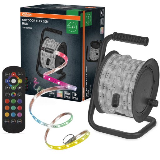 Banda LED exterior OSRAM, 135W, RGB, telecomanda, 20m Banda LED exterior OSRAM, 135W, RGB, telecomanda, 20m