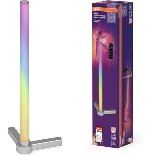 Lampa de podea OSRAM, 7.5W, 580lm, Wi-Fi, telecomanda, argintiu Lampa de podea OSRAM, 7.5W, 580lm, Wi-Fi, telecomanda, argintiu