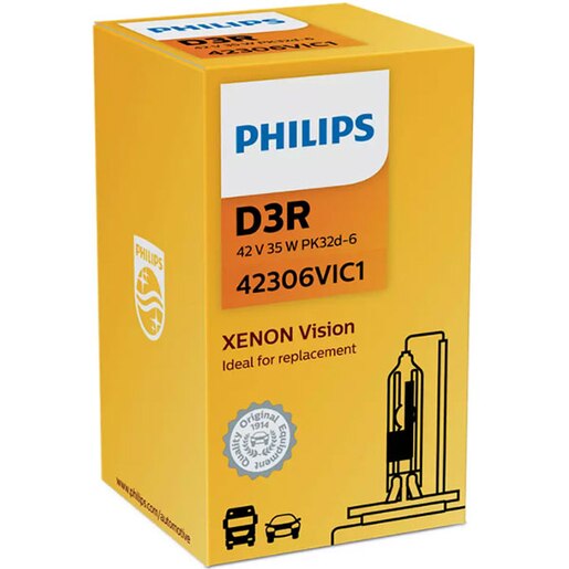 Bec auto xenon pentru far PHILIPS Vision, D3R, 42V, 35W, PK32D-6, 1 bucata Bec auto xenon pentru far PHILIPS Vision, D3R, 42V, 35W, PK32D-6, 1 bucata
