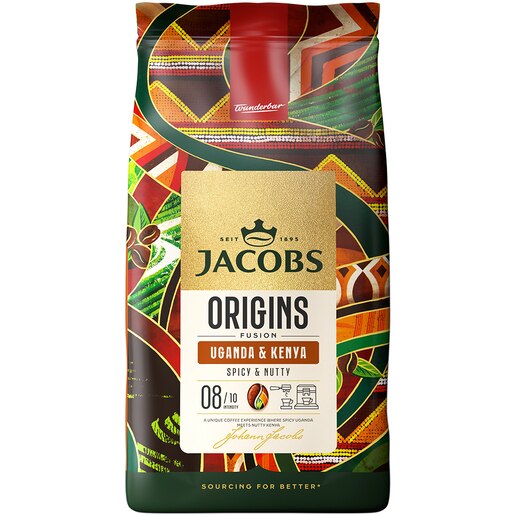 Cafea boabe JACOBS Origins Kenya & Uganda, 1000g Cafea boabe JACOBS Origins Kenya & Uganda, 1000g