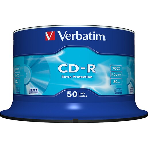 CD-R VERBATIM 43351, 52x, 700MB, 50buc CD-R VERBATIM 43351, 52x, 700MB, 50buc