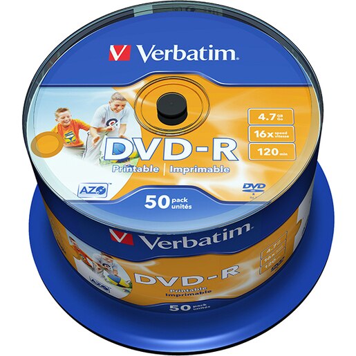 DVD-R VERBATIM 43533, 16x, 4.7GB, 50buc DVD-R VERBATIM 43533, 16x, 4.7GB, 50buc