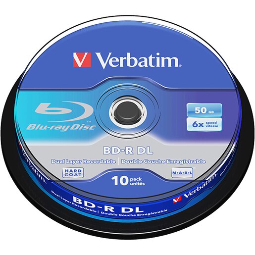BD-R DL VERBATIM 43746, 6x, 50GB, 10buc BD-R DL VERBATIM 43746, 6x, 50GB, 10buc