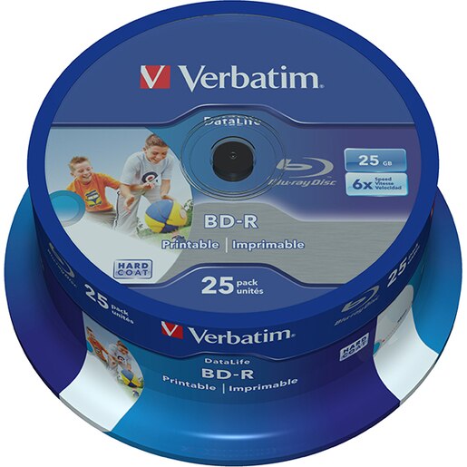 BD-R SL VERBATIM 43811, 6x, 25GB, 25buc BD-R SL VERBATIM 43811, 6x, 25GB, 25buc