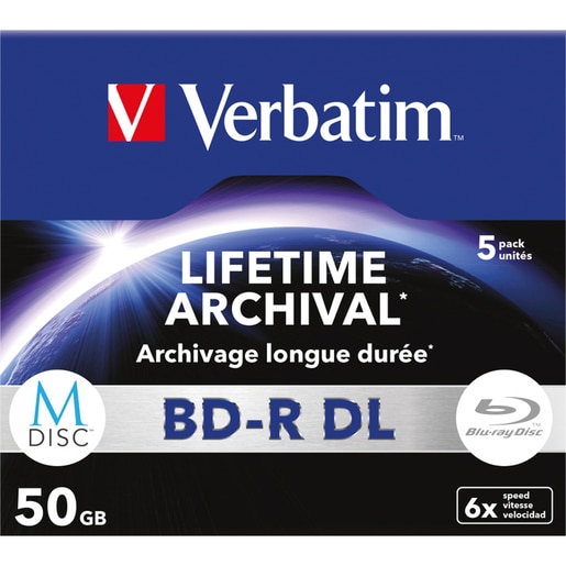 BD-R DL VERBATIM 43846, 6x, 50GB, 5buc BD-R DL VERBATIM 43846, 6x, 50GB, 5buc