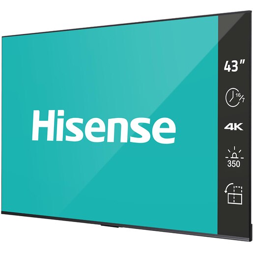 Display profesional HISENSE 43DP30FE, 43", 4K UHD, 60Hz, Wi-Fi, negru Display profesional HISENSE 43DP30FE, 43", 4K UHD, 60Hz, Wi-Fi, negru