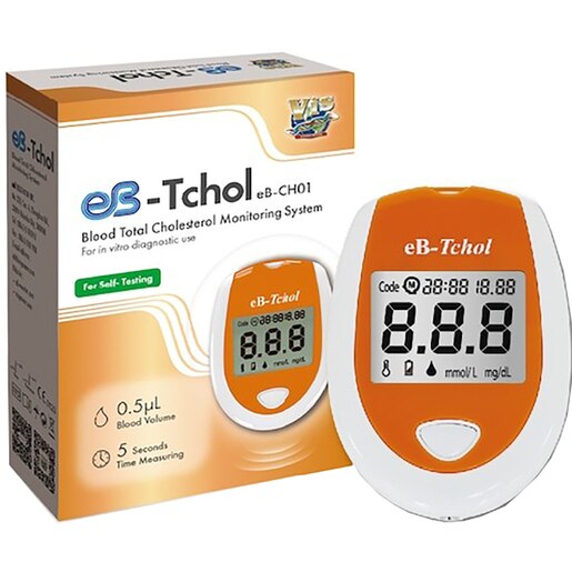 Analizator colesterol CARESENS EB-TCHOL, 10 ace, 180 memorii, portocaliu Analizator colesterol CARESENS EB-TCHOL, 10 ace, 180 memorii, portocaliu