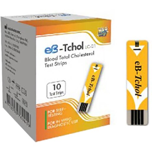 Set teste colesterol CARESENS EB-TCHOL, alb, 10 buc Set teste colesterol CARESENS EB-TCHOL, alb, 10 buc
