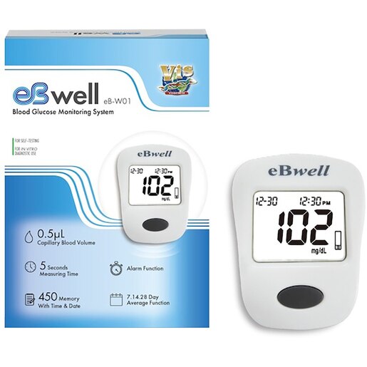 Glucometru CARESENS EB-WELL, 450 memorii, alb Glucometru CARESENS EB-WELL, 450 memorii, alb