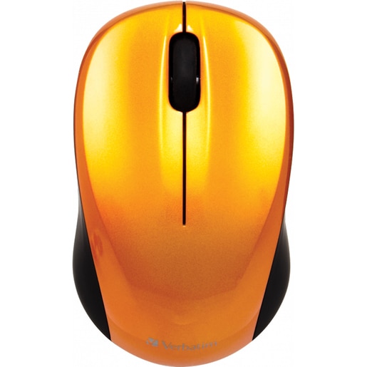 Mouse Wireless VERBATIM 49045 Go Nano, 1600 dpi, portocaliu Mouse Wireless VERBATIM 49045 Go Nano, 1600 dpi, portocaliu