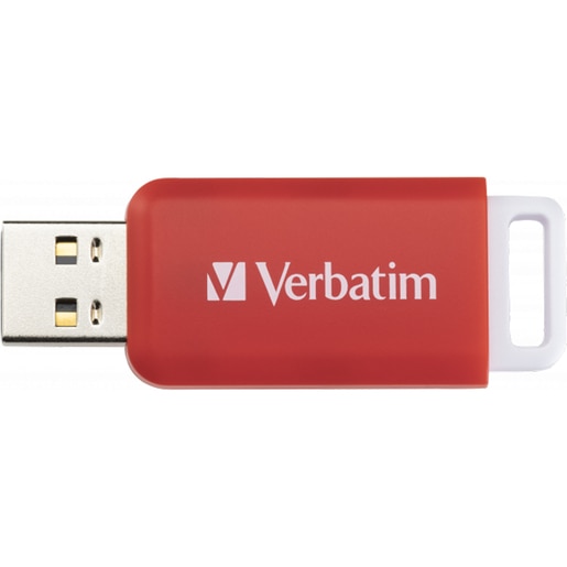 Memorie USB VERBATIM DataBar Drive, 16GB, USB 2.0, rosu Memorie USB VERBATIM DataBar Drive, 16GB, USB 2.0, rosu