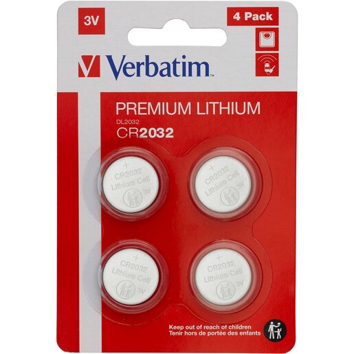 Baterie litiu VERBATIM 49533, CR2032, 3V, 4buc Baterie litiu VERBATIM 49533, CR2032, 3V, 4buc