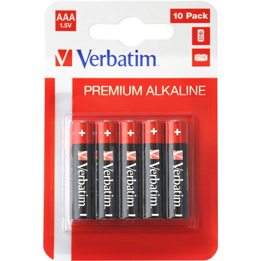 Baterie alcalina VERBATIM 49874, AAA, 1.5V, 10buc Baterie alcalina VERBATIM 49874, AAA, 1.5V, 10buc