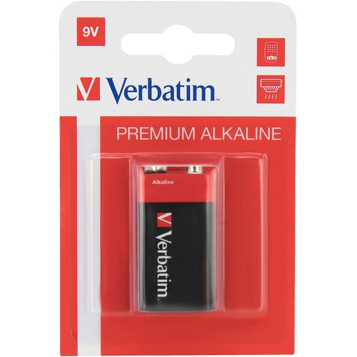 Baterie alcalina VERBATIM 49924, 9V, 9V, 1buc Baterie alcalina VERBATIM 49924, 9V, 9V, 1buc