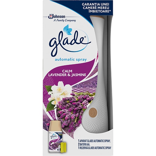Odorizant de camera GLADE Automatic Spray Lavender & Jasmine, 269 ml Odorizant de camera GLADE Automatic Spray Lavender & Jasmine, 269 ml