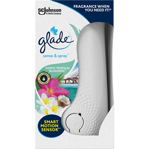 Odorizant de camera GLADE Sense & Spray Tropical Blossom, 18 ml Odorizant de camera GLADE Sense & Spray Tropical Blossom, 18 ml